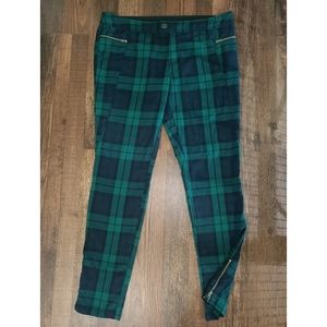 Primark Plaid Pants w/Zipper Details